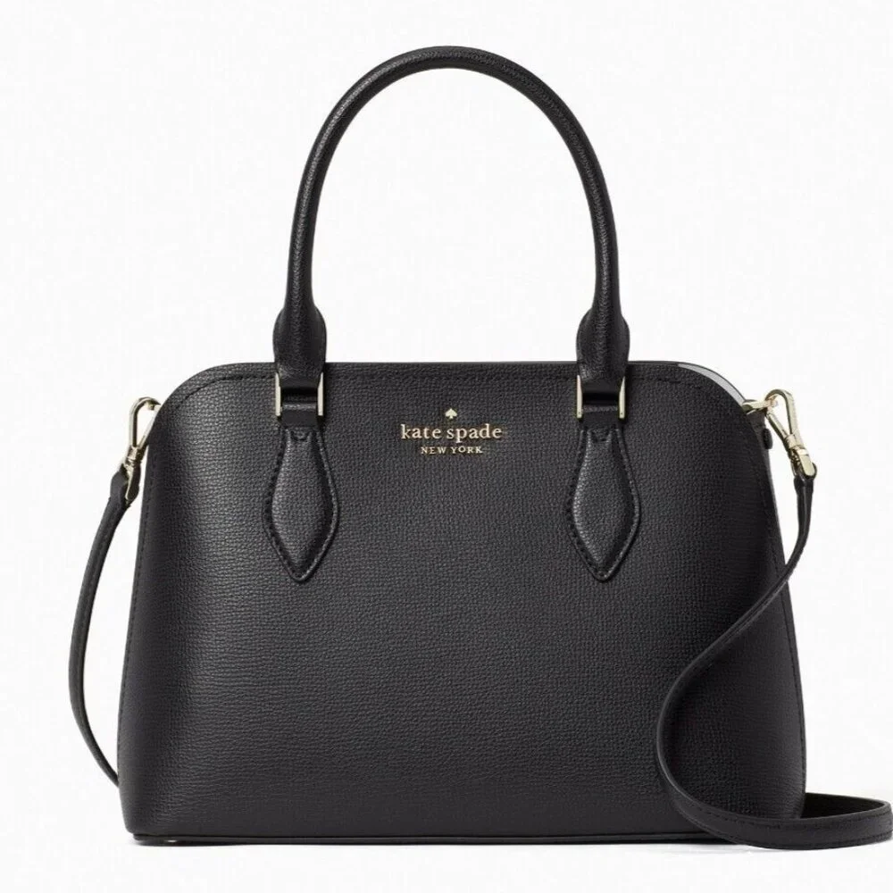 Euc Kate Spade NY Darcy Black Leather Crossbody Bag/Satchel Purse
